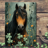 Paard en klaver St. Patrick's Day Kaart