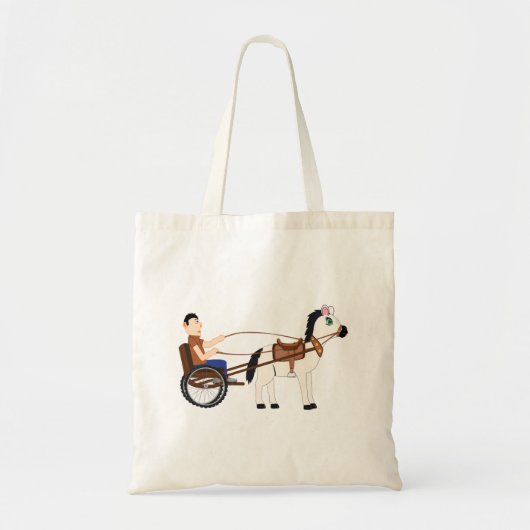 Paard En Koets Boodschappentas Tote Bag (Voorkant)