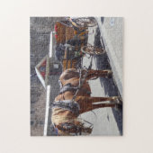 Paard en koets Montreal. Legpuzzel (Verticaal)