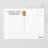 Paard en koets St. Augustine, Fl. Briefkaart (Achterkant)