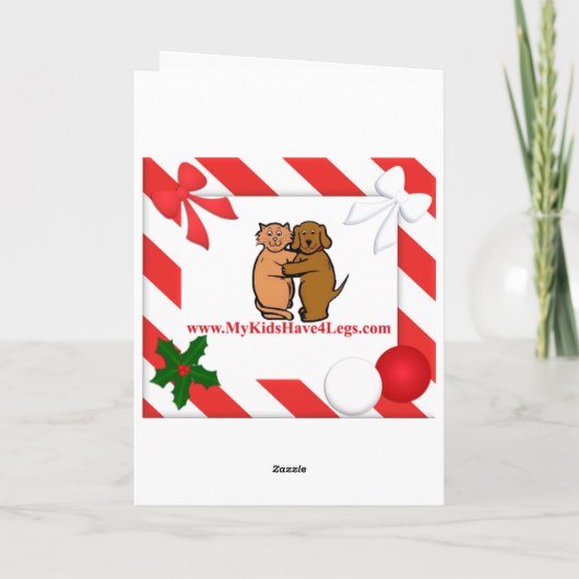 Paard en Lady Vintage Kerst Kaart (Achterkant)