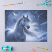 Paard en Maan Mooie Winter Tissuepapier (Craft)