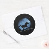 Paard en Maan Winterzonnewende Zegen Stickers (Envelop)