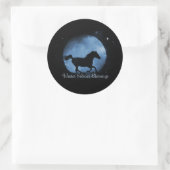 Paard en Maan Winterzonnewende Zegen Stickers (Tas)