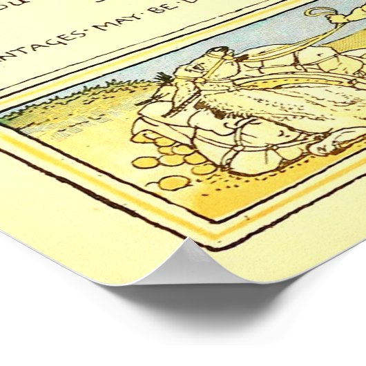 Paard en Man Walter Crane Poster (Hoek)