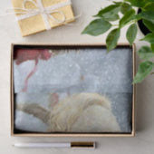 Paard en meisje in de winter tissuepapier (Geschenk)