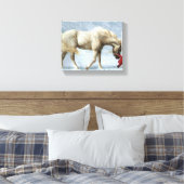 Paard en Meisje Verpakt Canvas (Insitu (Slaapkamer))