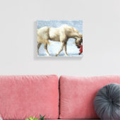 Paard en Meisje Verpakt Canvas Afdruk (Insitu (Woonkamer))