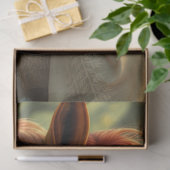 Paard en metgezel fantasie tissuepapier (Geschenk)