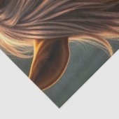 Paard en metgezel fantasie tissuepapier (Detail)