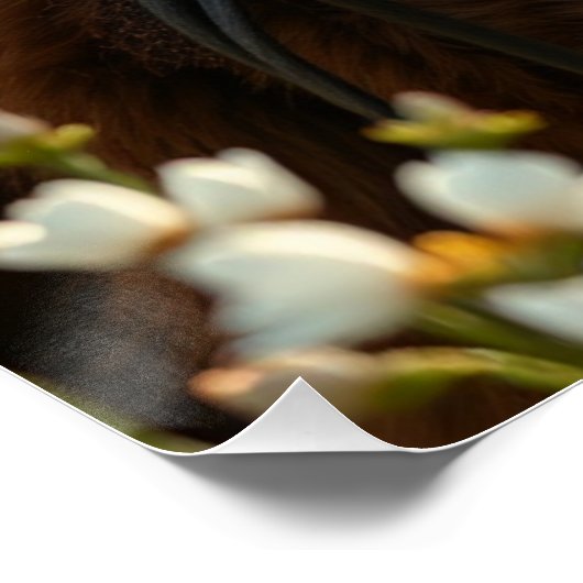 Paard en metgezel Fantasy Art Perfect Poster (Hoek)