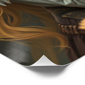 Paard en metgezel Fantasy Art Perfect Poster (Hoek)