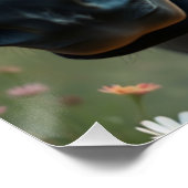 Paard en metgezel Fantasy Art Perfect Poster (Hoek)