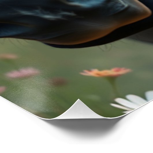 Paard en metgezel Fantasy Art Perfect Poster (Hoek)