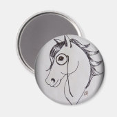 Paard en monocle magneet (Voorkant / Achterkant)