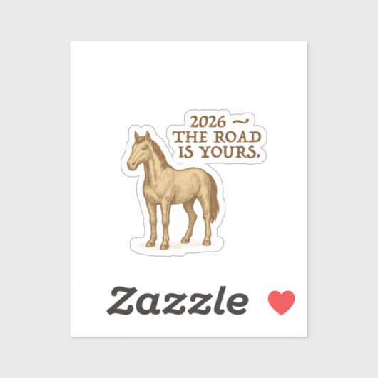 paard en motivatietekst sticker (Vel)