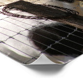 Paard en omheining verven poster (Hoek)