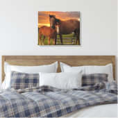 Paard en pony canvas afdruk (Insitu (Slaapkamer))