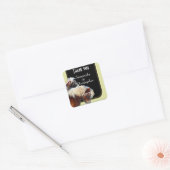 Paard en pony Equetrian thema dank u Vierkante Sticker (Envelop)