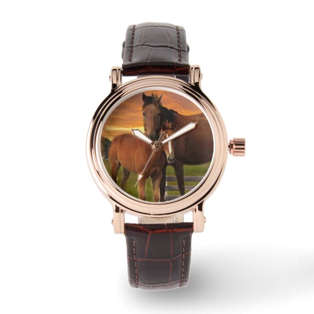Paard en pony horloge (Voorkant)