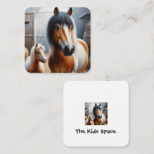  Paard en Pony Notitiekaartje (Voorkant / Achterkant)