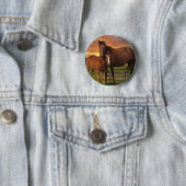 Paard en pony ronde button 5,7 cm (In situ)