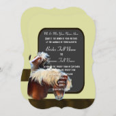 Paard en pony ruiterbruiloft kaart (Voorkant / Achterkant)