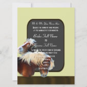 Paard en pony ruiterbruiloft kaart (Voorkant)