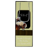 Paard en pony ruiterthema wijn cadeautas (Voorkant)