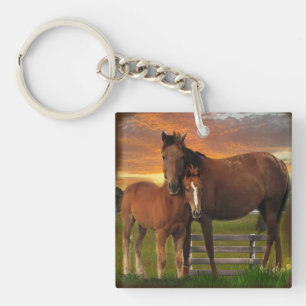 Paard en pony sleutelhanger