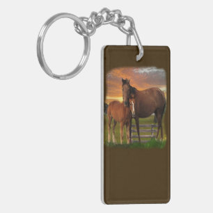 Paard en pony sleutelhanger