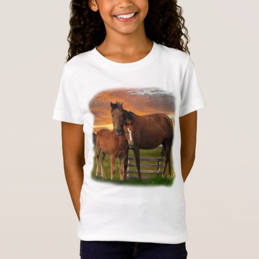 Paard en pony t-shirt (Voorkant)