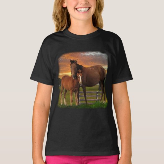 Paard en pony t-shirt (Voorkant)
