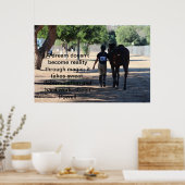 paard- en rijdereventjes poster (Keuken)