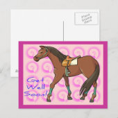 Paard en roze wervelingen worden goed briefkaart (Voorkant / Achterkant)