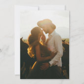 Paard en rozen waterverf kunst bruiloft foto kaart (Achterkant)