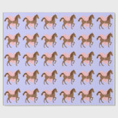 Paard en Ruiter Cadeaus, Gepersonaliseerd Cadeaupapier (Vlak)