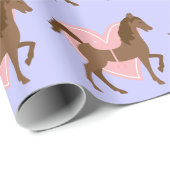 Paard en Ruiter Cadeaus, Gepersonaliseerd Cadeaupapier (Rol Hoek)