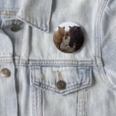 Paard en Ruiter Cadeaus, Gepersonaliseerd Ronde Button 5,7 Cm (In situ)