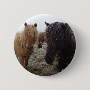 Paard en Ruiter Cadeaus, Gepersonaliseerd Ronde Button 5,7 Cm