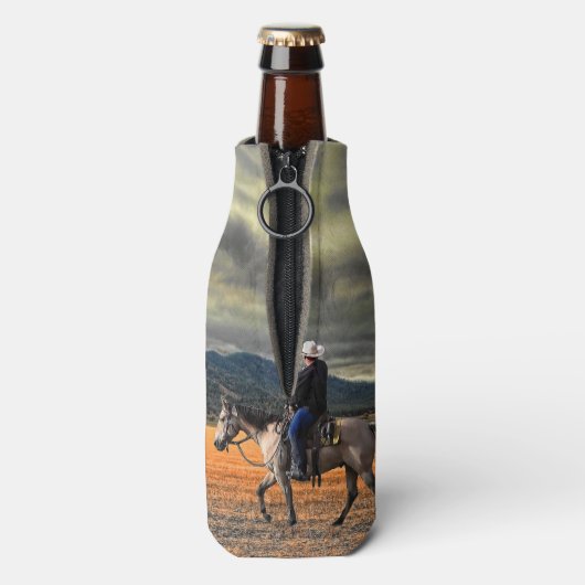 PAARD EN RUITER FLESJESKOELER (Fles Achterkant)