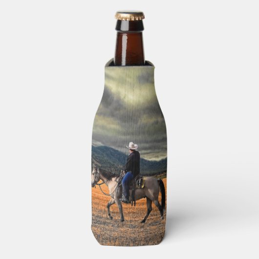 PAARD EN RUITER FLESJESKOELER (Fles Voorkant)