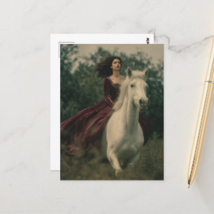Paard en ruiter in het Bos Briefkaart