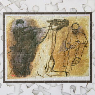 Paard en Ruiter van Edgar Degas, Vintage Studie Ku Legpuzzel