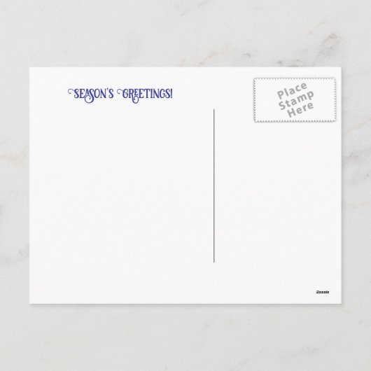  Paard en Sneeuw Kerst Feestdagenkaart (Achterkant)