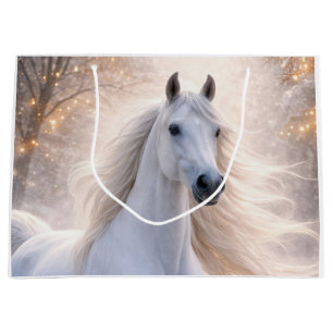 Paard en Sneeuw Kerstcadeautas Groot Cadeauzakje