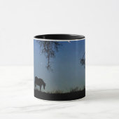  paard en Sterrennacht met eikenbomen Mok (Midden)