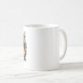 Paard en veren koffiemok (Voorkant rechts)
