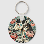Paard en veren sleutelhanger (Achterkant)