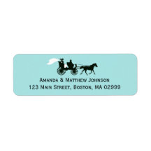Paard en Vervoer Sprookje Retouradres Labels